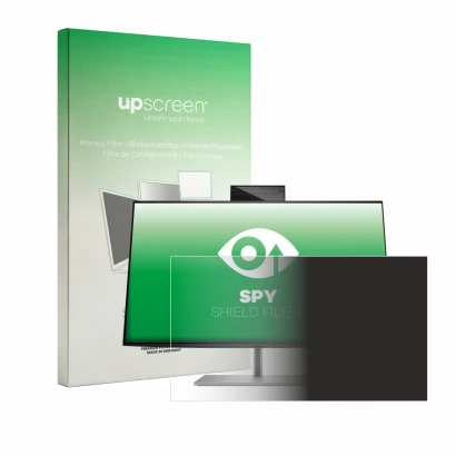 Front side of a product packaging with the brand logo upscreen. Next to it is the device HP Z24m G3 shown with the correspondi