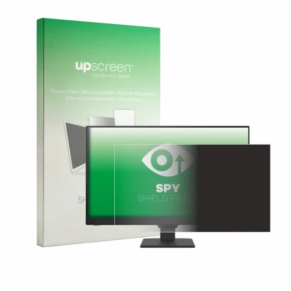 Front side of a product packaging with the brand logo upscreen. Next to it is the device BenQ GW2490E shown with the correspon