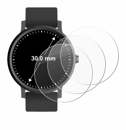Image of the device Watches (Circular, ø: 30 mm) with a wide variety of screen protectors.