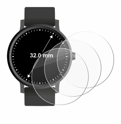 Image of the device Watches (Circular, ø: 32 mm) with a wide variety of screen protectors.