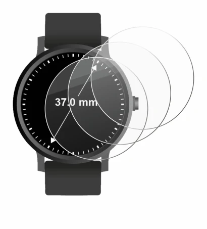 Image of the device Watches (Circular, ø: 37 mm) with a wide variety of screen protectors.