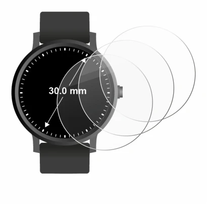 Image of the device Circular Displays (ø: 30 mm) with a wide variety of screen protectors.
