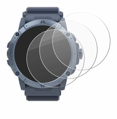Image of the device Coros Vertix 2S with a wide variety of screen protectors.