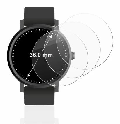 Image of the device Watches (Circular, ø: 36 mm) with a wide variety of screen protectors.