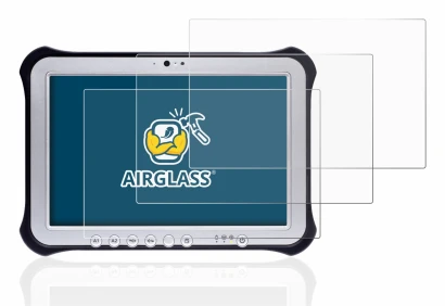 Image of the device Panasonic Toughpad FZ-G1 with a wide variety of screen protectors.