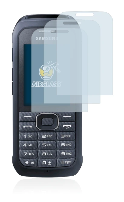 Image of the device Samsung Xcover 550 with a wide variety of screen protectors.