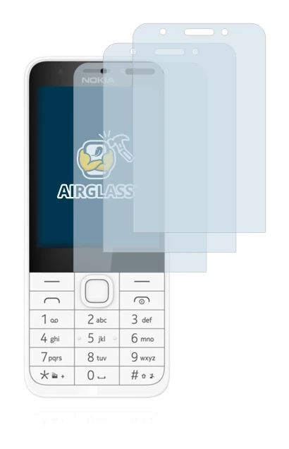 Image of the device Nokia 230 with a wide variety of screen protectors.