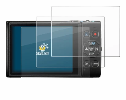 Image of the device Canon Digital Ixus 285 hs with a wide variety of screen protectors.