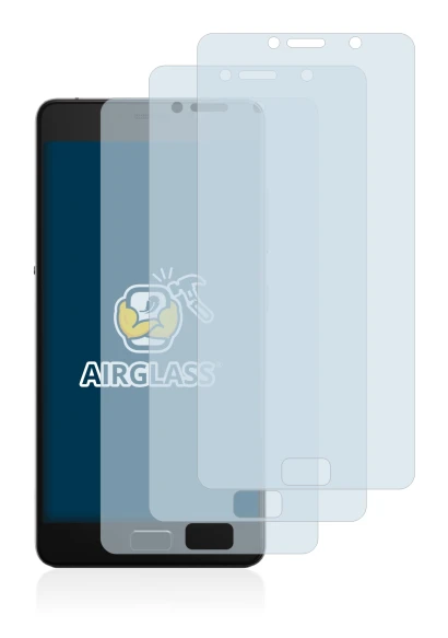 Image of the device Lenovo P2 with a wide variety of screen protectors.