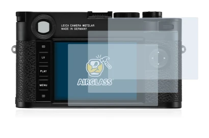 Image of the device Leica M10 with a wide variety of screen protectors.