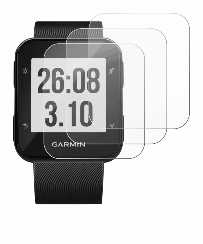 Image of the device Garmin Forerunner 30 with a wide variety of screen protectors.