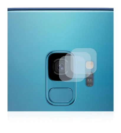 Image of the device Samsung Galaxy S9 (ONLY Camera Lens) with a wide variety of screen protectors.