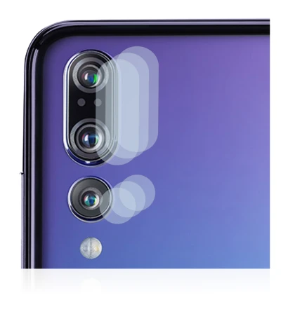 Image of the device Huawei P20 Pro (ONLY Camera Lens) with a wide variety of screen protectors.