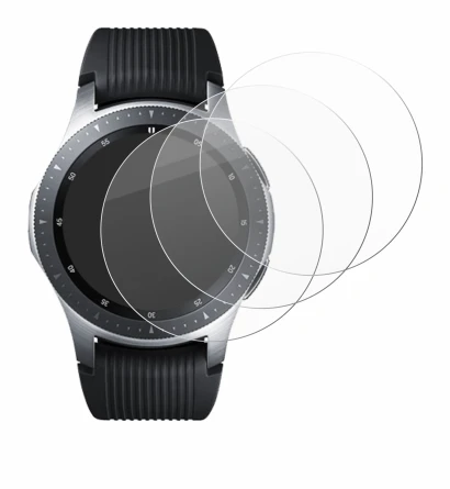 Image of the device Samsung Galaxy Watch (46 mm) with a wide variety of screen protectors.