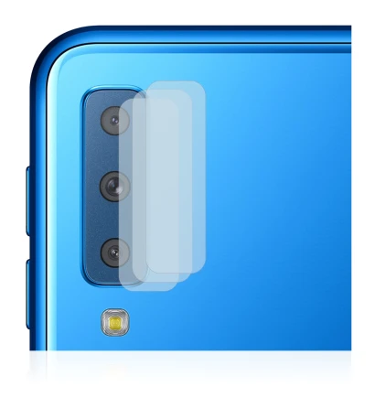 Image of the device Samsung Galaxy A7 2018 (ONLY Camera Lens) with a wide variety of screen protectors.