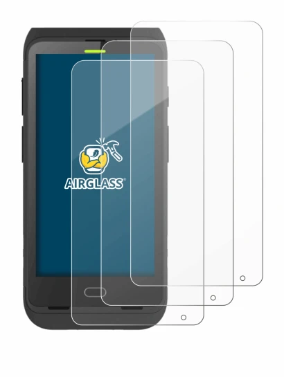 Image of the device Honeywell Dolphin CT40 with a wide variety of screen protectors.