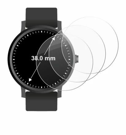 Image of the device Circular Displays (ø: 38 mm) with a wide variety of screen protectors.