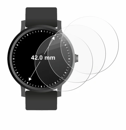 Image of the device Circular Displays (ø: 42 mm) with a wide variety of screen protectors.