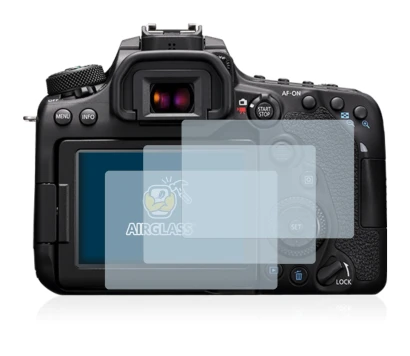 Image of the device Canon EOS 90D with a wide variety of screen protectors.