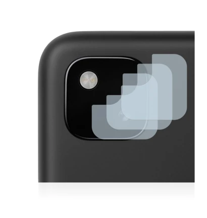 Image of the device Google Pixel 4a (ONLY Camera Lens) with a wide variety of screen protectors.