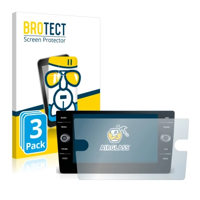 Front side of a product packaging with the brand logo BROTECT. Next to it is the device Volkswagen Arteon 2017-2019 Discover M