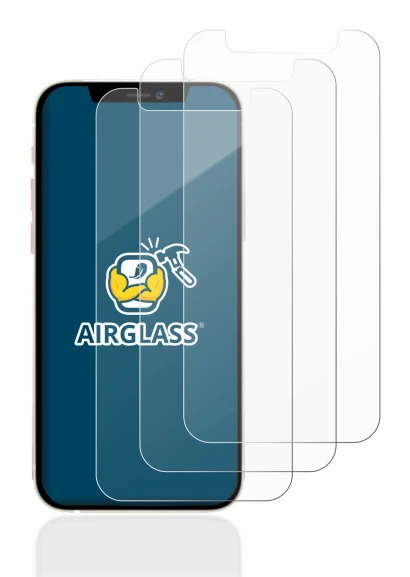 Image of the device Apple iPhone 12 mini with a wide variety of screen protectors.