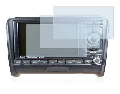 Image of the device Audi A4 8E 2004-2009 RNS-E with a wide variety of screen protectors.