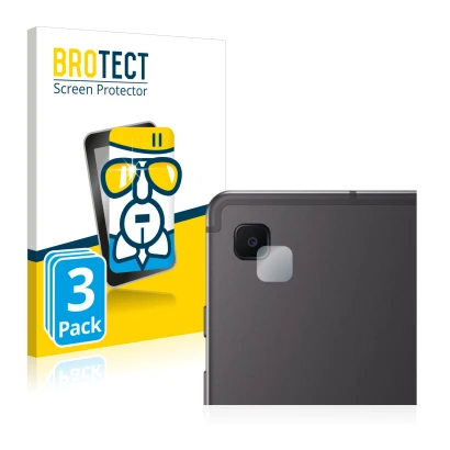 Front side of a product packaging with the brand logo BROTECT. Next to it is the device Samsung Galaxy Tab S6 Lite 2020 (ONLY 