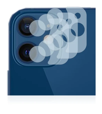 Image of the device Apple iPhone 12 (ONLY Camera Lens) with a wide variety of screen protectors.
