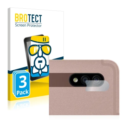 Front side of a product packaging with the brand logo BROTECT. Next to it is the device Samsung Galaxy Tab S7 Plus WiFi 2020 (