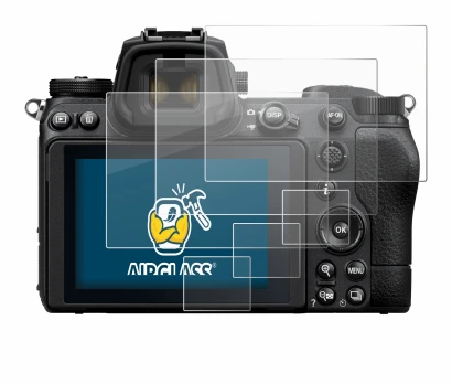 Image of the device Nikon Z 6 II with a wide variety of screen protectors.