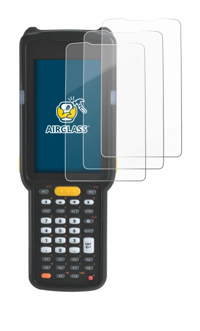 Image of the device Zebra MC330L with a wide variety of screen protectors.