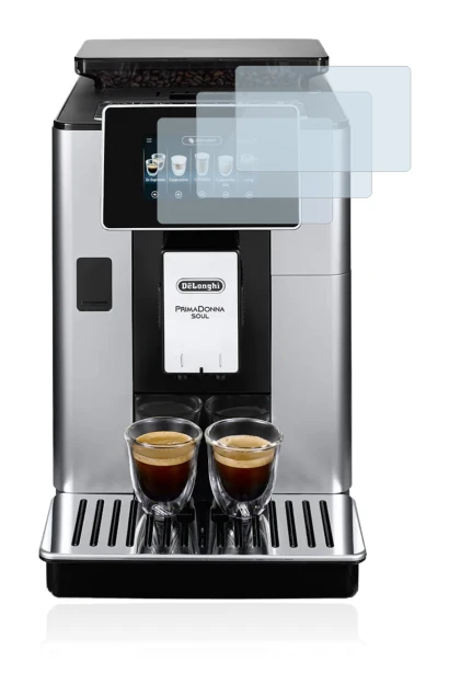 Image of the device DeLonghi PrimaDonna Soul ECAM610.74.MB with a wide variety of screen protectors.