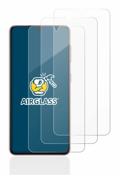 Image of the device Samsung Galaxy S21 5G with a wide variety of screen protectors.