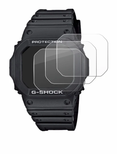 Image of the device Casio G-Shock GW-M5610-1ER with a wide variety of screen protectors.