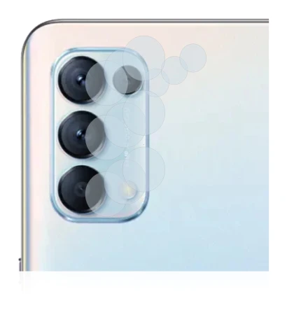 Image of the device Oppo Find X3 Lite (ONLY Camera Lens) with a wide variety of screen protectors.
