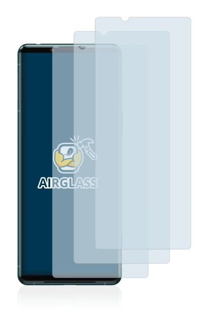 Image of the device Sony Xperia 5 III with a wide variety of screen protectors.