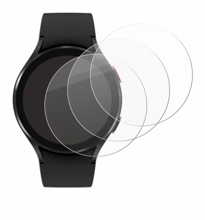 Image of the device Samsung Galaxy Watch 4 (44mm) with a wide variety of screen protectors.