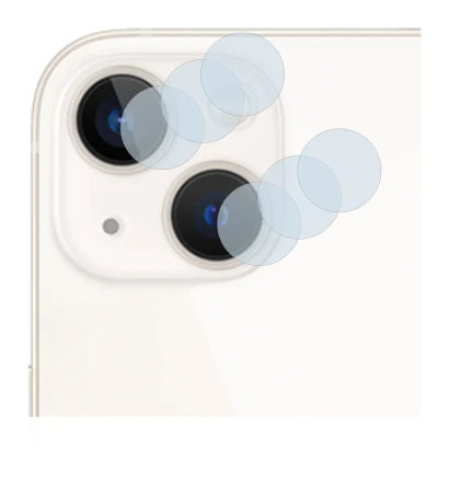 Image of the device Apple iPhone 13 (ONLY Camera Lens) with a wide variety of screen protectors.