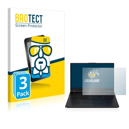 Front side of a product packaging with the brand logo BROTECT. Next to it is the device Zenec Z-E2055 shown with the correspon