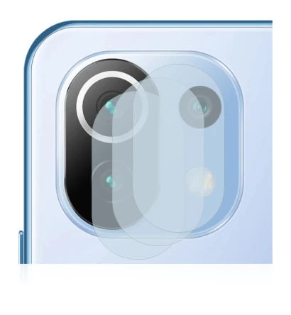 Image of the device Xiaomi 11 Lite 5G NE (ONLY Camera Lens) with a wide variety of screen protectors.