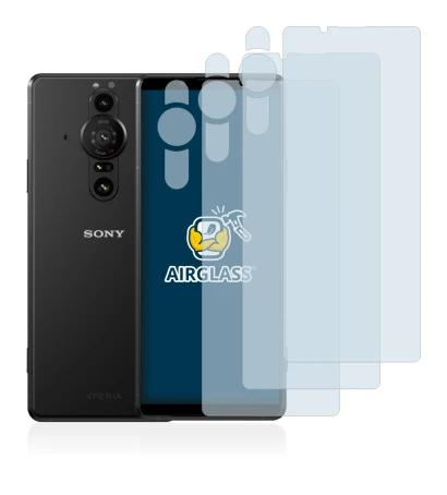 Image of the device Sony Xperia Pro-I (Front+Camera) with a wide variety of screen protectors.