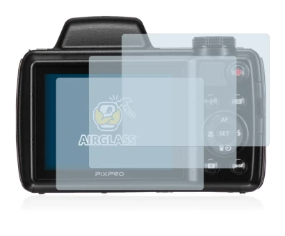 Image of the device Kodak Pixpro AZ525 with a wide variety of screen protectors.