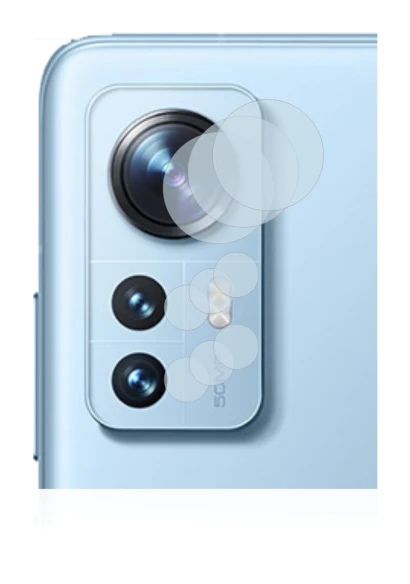 Image of the device Xiaomi 12 Pro (ONLY Camera Lens) with a wide variety of screen protectors.