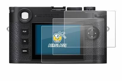 Image of the device Leica M11 with a wide variety of screen protectors.