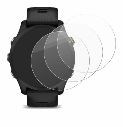 Image of the device Garmin Forerunner 255 with a wide variety of screen protectors.
