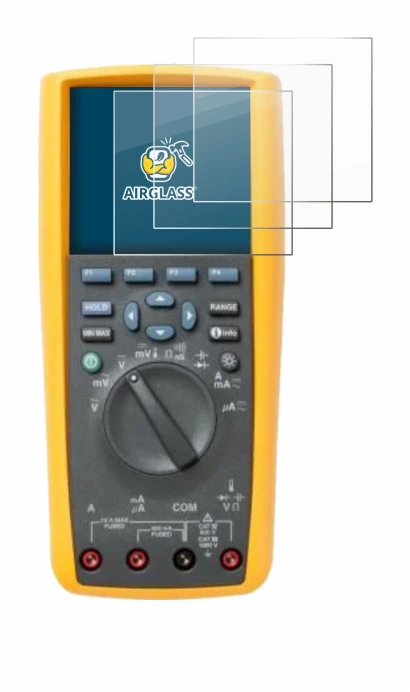 Image of the device Fluke 287 with a wide variety of screen protectors.