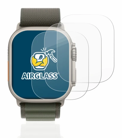 Image of the device Apple Watch Ultra (49 mm) with a wide variety of screen protectors.