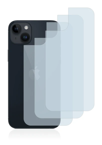 Image of the device Apple iPhone 14 Plus (Back) with a wide variety of screen protectors.