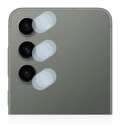 Image of the device Samsung Galaxy S23 (ONLY Camera Lens) with a wide variety of screen protectors.